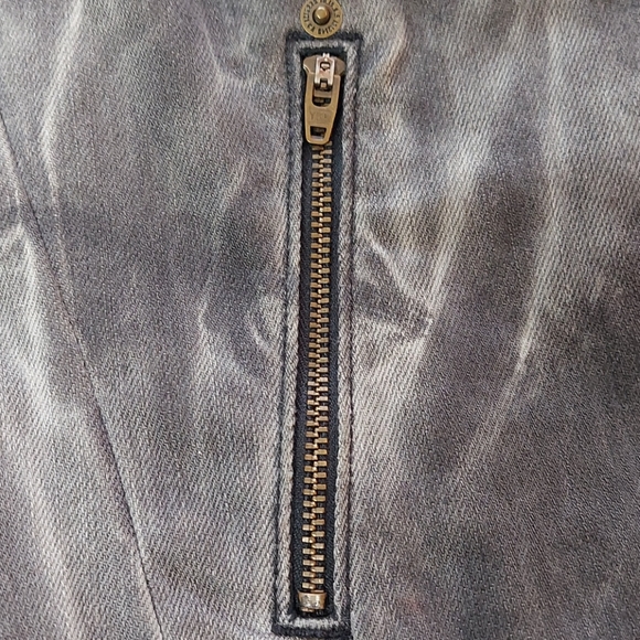 Current/ Elliott Gray Studded Moto Jacket - Picture 4 of 10